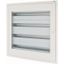 Complete flush-mounted flat distribution board with window, white, 33 SU per row, 5 rows, type C thumbnail 1