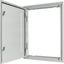 3-component flush-mounting door frame with door, open air, rotary lever, IP43, HxW=2060x1000mm thumbnail 2