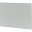 Section wide cover, closed, HxW=400x1000mm, IP55, grey thumbnail 4