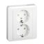 Exxact Basic double socket-outlet earthed screwless white thumbnail 3