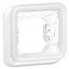 Plate support Plexo IP55 antibacterial - 1 gang - modular - Artic white thumbnail 1