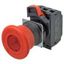 Emergency stop switch, Push-in, 24 VAC/DC illuminated, 40 mm dia, push thumbnail 4