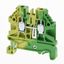 Ground DIN rail terminal block with screw connection for mounting on T thumbnail 1