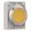 Pushbutton, RMQ-Titan, flat, momentary, yellow, blank, Front ring stainless steel thumbnail 6