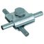 MV clamp St/tZn f. Rd 8-10mm with hexagon screw and spring washer thumbnail 1