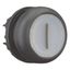 Illuminated pushbutton actuator, RMQ-Titan, Flush, momentary, White, inscribed 1, Bezel: black thumbnail 7