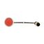 Pushbutton, Flat, momentary, 1 NC, Cable (black) with M12A plug, 4 pole, 0.2 m, red, Blank, Bezel: titanium thumbnail 7