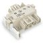 Linect® T-connector 4-pole Cod. A white thumbnail 1