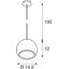 LIGHT EYE pendulum luminaire, GU10, max. 75W, copper colour thumbnail 2