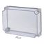 Cap, transparent smoky gray, lockable, HxWxD=250x375x100mm thumbnail 3