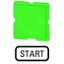 Button plate, green, START thumbnail 1