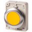 Pushbutton, RMQ-Titan, flat, momentary, yellow, blank, Front ring stainless steel thumbnail 1