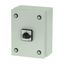 On-Off switch, P1, 40 A, 3 pole + N, surface mounting, with black thumb grip and front plate, in steel enclosure thumbnail 6