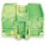 End plate with fixing flange M4 2.5 mm thick green-yellow thumbnail 4