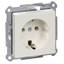 SCHUKO socket-outlet, screwless terminals, polar white, glossy, System M thumbnail 3