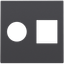 Finishing set for single coaxial connection and network connection RJ4 thumbnail 2