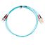 FO Patchcord Duplex ST/SC, 50/125æm OM3, LS0H-3, aqua, 2.0m thumbnail 1