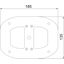 ISSBPDM45RW Floor plate for ISSDM45 185x135x3 thumbnail 2