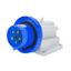 90° ANGLED SURFACE MOUNTING INLET - IP67 - 2P+E 32A 200-250V 50/60HZ - BLUE - 6H - SCREW WIRING thumbnail 2