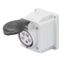 10° ANGLED SURFACE-MOUNTING SOCKET-OUTLET - IP44 - 3P+E 32A 480-500V 50/60HZ - BLACK - 7H - SCREW WIRING thumbnail 2