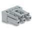 Socket for PCBs angled 3-pole gray thumbnail 2
