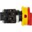 Main switch, T0, 20 A, flush mounting, 2 contact unit(s), 3 pole, 1 N/O, Emergency switching off function, With red rotary handle and yellow locking r thumbnail 2