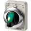 Illuminated selector switch actuator, RMQ-Titan, With thumb-grip, maintained, 2 positions, green, Metal bezel thumbnail 7