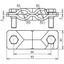 SVP clamp St/tZn f. Rd 8-10/8-10mm - Rd 8-10/Fl 30mm-Fl 30/30mm w/o in thumbnail 2