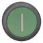 Pushbutton, RMQ-Titan, Flat, maintained, green, inscribed, Bezel: black thumbnail 4