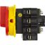 Main switch, P3, 63 A, flush mounting, 3 pole + N, Emergency switching off function, With red rotary handle and yellow locking ring, Lockable in the 0 thumbnail 3