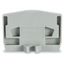 End plate with fixing flange 4 mm thick gray thumbnail 2
