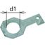 Connection bracket IF3 straight bore diameter d1 42 mm thumbnail 1