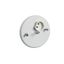 Luminaire outlet for ceiling flush 2P 6A 250V polar white thumbnail 3