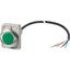 Indicator light, Flat, Cable (black) with non-terminated end, 4 pole, 1 m, Lens green, LED green, 24 V AC/DC thumbnail 2