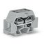 4-conductor terminal block without push-buttons with fixing flange gra thumbnail 1