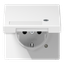 Schuko socket with hinged lid LS1520NAKLKOWW thumbnail 1