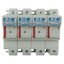 Fuse-holder, low voltage, 50 A, AC 690 V, 14 x 51 mm, 3P + neutral, IEC, with indicator thumbnail 32