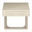 2518-WD-82 Intermediate Ring with Hinged Lid for cover plates Busch-Balance® SI 1 gang with Sealing Ring ivory white - 63x63 thumbnail 3