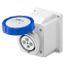 10° ANGLED SURFACE-MOUNTING SOCKET-OUTLET - IP67 - 3P+N+E 32A 200-250V 50/60HZ - BLUE - 9H - SCREW WIRING thumbnail 2