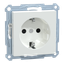 SCHUKO socket-outlet, shutter, screwl. term., active white, glossy, System M thumbnail 4
