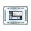 Single touch display, 10-inch display, 24 VDC, 640 x 480 px, 2x Ethernet, 1x RS232, 1x RS485, 1x CAN, 1x DP, PLC function can be fitted by user thumbnail 10
