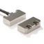 Non-contact door switch, reed, small stainless steel, 2NC+1NO, M12 con thumbnail 3