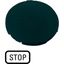 Button plate, flat black, STOP thumbnail 3