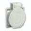 PratiKa socket - grey - 2P + E - 10/16 A - 250 V - French - IP54 - flush - back thumbnail 2