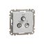 TV/R/SAT Socket intermediate 10db, Sedna, Aluminium thumbnail 4