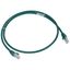 Patch cord RJ45 category 6A U/UTP unscreened LSZH green 5 meters thumbnail 1