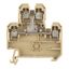 Component terminal block, Screw connection, 4 mm², 500 V, TS 35, beige thumbnail 2