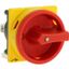 Handle, red/yellow, lockable, for metal shaft, for padlock, for P1 thumbnail 8