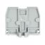 End plate with fixing flange M3 2.5 mm thick gray thumbnail 1