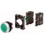 Illuminated pushbutton actuator, RMQ-Titan, flush, momentary, green, Blister pack for hanging thumbnail 1